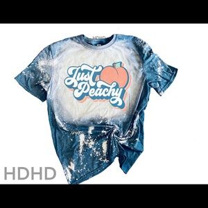 Bleach/sublimation just peachy shirt🍑
